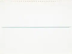 Untitled, 1972 by Fred Sandback, 1972, acrylic marker pen on paper, sold Oct 2017