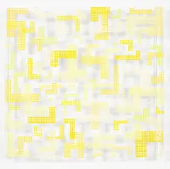 Sara Hughes, Painting for a Wall, mixed media on Perspex, 2002