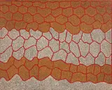 Marnpi Rockhole 1997 by Mick Namarari Tjapaltjarri, synthetic polymer paint on linen, offered Oct 2017