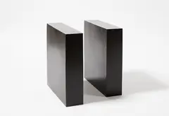 Tony Smith, The Elevens Are Up, cast bronze with black patina, two elements, 9/9 (1963)