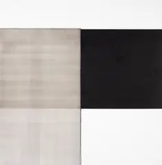 Callum Innes, Exposed Painting – Intense Black, oil on linen