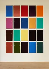 Winston Roeth, More Than Everything, pigments and polyurethane on 20 slate shingles