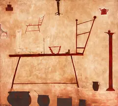 Shane Cotton, Compressed View, oil on canvas
