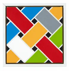 Small Lattice No. 193 by Ian Scott, acrylic on canvas, sold Oct 2017