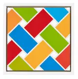 Small Lattice No. 195 by Ian Scott, acrylic on canvas, sold Oct 2017