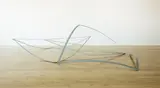 John Panting, Untitled, metal sprayed steel and stainless steel cable, 1969