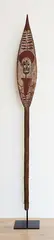 Northern Bougainville Province by A Buka Paddle or Hose, Decorated with frontally positioned anthropomorphic figure, known locally as kokorra. Natural pigments on wood, sold Oct 2017