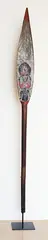 Northern Bougainville Province by A Buka Paddle or Hose, Decorated with frontally positioned anthropomorphic figure, known locally as kokorra. Natural pigments on wood, sold Oct 2017