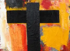 Cross VI by Jeffrey Harris, oil on canvas, sold Oct 2017