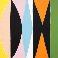 Kim MacConnel, Untitled No. 15, latex acrylic on canvas