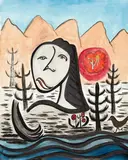 Michael Illingworth, Untitled, acrylic and watercolour on paper