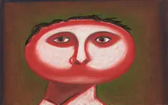 Untitled – Head and Shoulders Portrait by Michael Illingworth, pastel on paper, sold Sep 2017