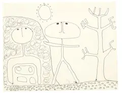 Study for Androcles Last Year by Michael Illingworth, ink on paper, sold Sep 2017