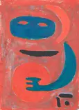 Michael Illingworth, Untitled – Abstract Figure Study, coloured ink and pastel on paper