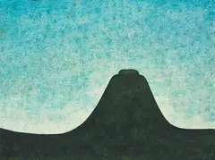 Michael Illingworth, Study for Pah Hill, pastel on paper