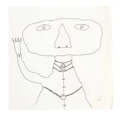 Thomas Piss-Quick by Michael Illingworth, ink on paper, sold Sep 2017