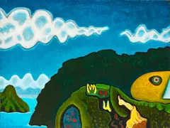 Michael Illingworth, Tomb of Sea Horse, oil on canvas