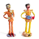 Jim Cooper, Untitled from Sergeant P., glazed earthenware and mixed media