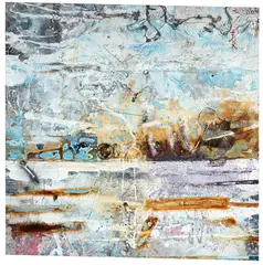 James Robinson, Kelly (Whanganui River Painting), mixed media on canvas