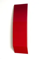 Sarah Munro, Blood Red Object Slice No. I, automotive paint on fibreglass