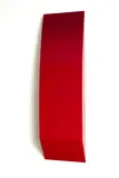 Sarah Munro, Blood Red Object Slice No. I, automotive paint on fibreglass
