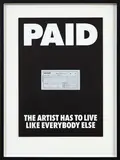 Billy Apple, Paid, silkscreen print and receipt