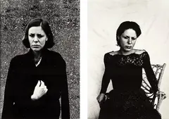 Erika Summer and Erika Winter by Peter Peryer, gelatin silver prints, two parts (both 1978), sold Aug 2017