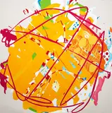 André Hemer, Paint Ball Stick-up, oil on canvas