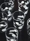 Tumblers by Peter Peryer, gelatin silver print, sold Aug 2017