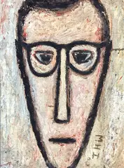 Michael Illingworth, Self Portrait, oil on canvasboard