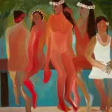 Star Gossage, Untitled, oil on board
