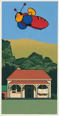 A Buzzy Bee for Siulolovao by Robin White, silkscreen print, 48/50, sold Aug 2017