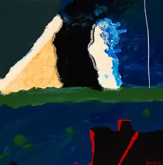Thunder Land by Pat Hanly, oil and enamel on board, offered Aug 2017