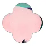 Max Gimblett, Divine Flesh, synthetic polymer paint on quatrefoil shaped canvas