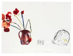 Joanna Paul, Of Poppies and Duration, watercolour and graphite on paper