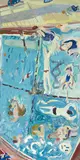 Joanna Paul, Moana Pool, oil on board, 1982