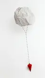 Neil Dawson, Red Plumb Bob, mixed media, circa 1986