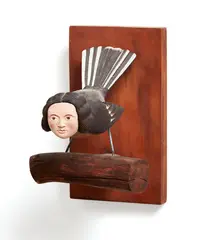 Harry Watson, Fantail, carved wood and oil paint