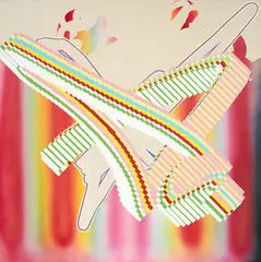 André Hemer, Something Important Superseded by the 3D Special, acrylic on canvas