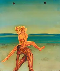 Roger Boyce, Foreshore & Seabed, An Allegory, oil and acrylic on polymer on hardwood panel