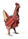 Jeffrey Thomson, Chicken, corrugated iron, paint