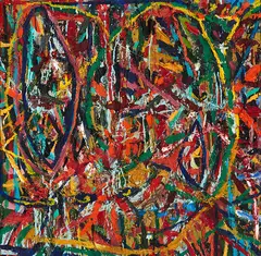 Emily Karaka, Untitled, oil on canvas