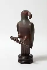 Warren Viscoe, Parrot, carved and painted wood