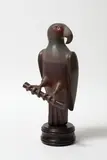 Warren Viscoe, Parrot, carved and painted wood