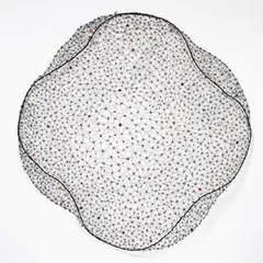 Shift 3 by Veronika Maser, woven wire and wool, sold Jun 2017