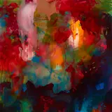 Virginia Leonard, Lust, acrylic, oil and resin pigment on canvas