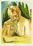 The Inferno: Song 27, The Devil Logician from The Divine Comedy by Salvador Dalí, woodblock engraving, circa 1960, offered Jun 2017