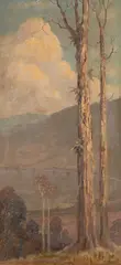 Leo Eland, Indonesian Lanscape, oil on canvas