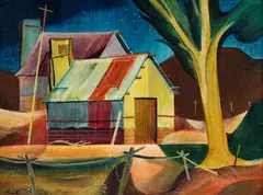 William Reed, Otago, oil on canvas board