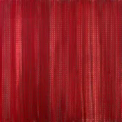 Monique Jansen, Untitled (red chain), mixed media on canvas